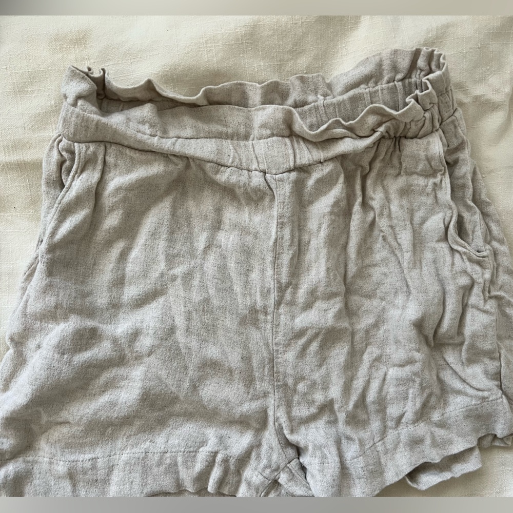 💎3/$15 Lilyful womens beige linen shorts , medium